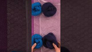 Divide Wool Fibers in Half to Allocate for Sides 1 and 2 of Your Wet Felted Vessel Layout [upl. by Vivica]