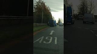 Van Crash on Bannockburn Interchange Stirling Scotland UK [upl. by Eolc810]