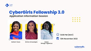 CyberGirls 30 Applications Info Session [upl. by Drawets]