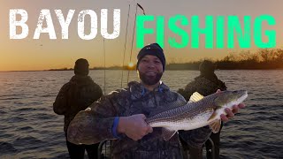 Redfish and Speckled Trout in the LOUISIANA BAYOU [upl. by Avehsile662]