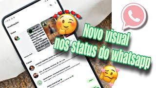 COMO DEIXAR OS STATUS DO WHATSAPP NO NOVO ESTILO QUADRADO [upl. by Melly99]