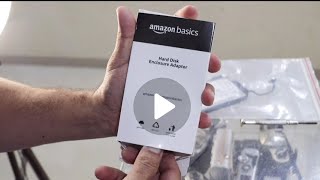 Laptop 💻 hdd to Amazon Basics ext adapter amazon unbox [upl. by Erbua]