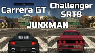 Porsche Carrera GT vs Dodge Challenger SRT8  NFS MW Redux V3  WHICH IS FASTEST [upl. by Eelanna748]