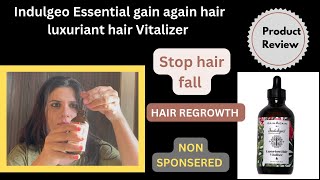 Indulgeo essential gain again hair luxuriant hair vitalizer  haircare hairgrowth hairserum [upl. by Anoyet]