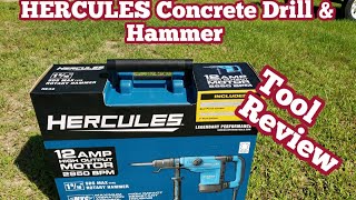 HERCULES 1 916quot ROTERARY HAMMER Harbor Freight brand SDS MAX size Full Tool Review [upl. by Davilman]