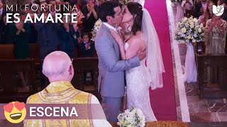 Mi Fortuna es Amarte  Natalia y Chente se casan frente a los ojos de Dios [upl. by Cross]