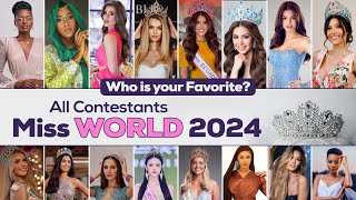 Miss World 2024  Meet the contestants [upl. by Yniattirb]