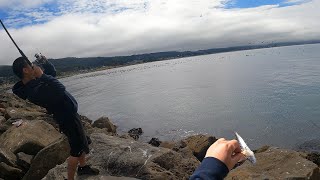 FIRST TIME OCEAN FISHING at HALF MOON BAY [upl. by Lucho]