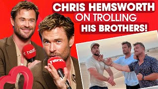 Chris Hemsworth ‘I love jousting Luke and Liam’ [upl. by Enida618]