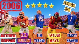 I brought the BEST Recruits in 2006 to 2024 to see how their careers would go on College Football 25 [upl. by Urbanna132]