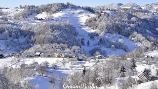 România Brașov  Munții Piatra Craiului ❄Iarna❄ și peisaje din zona Satului Măgura Bran 4K [upl. by Nossah205]