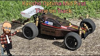 Kyosho Optima Mid First Time on Track [upl. by Enidanreb]