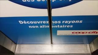 Two remplaced and one modernized Schindler elevators in COOP CITY supermarket in Sion Switzerland [upl. by Adihahs295]