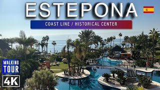 Walking Tour through Estepona  Spain 4k [upl. by Weiman]