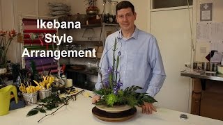 Ikebana Inspired Arrangement  takes minutes and minimal material [upl. by Aisset938]