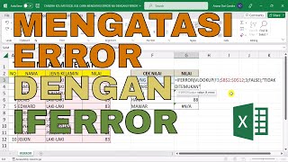 Cara Mengatasi Error NA dengan IFERROR  Tutorial Excel Pemula [upl. by Weigle]