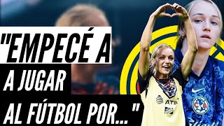 SARAH LUEBBERT CLUB AMÉRICA femenil CURISOSIDADES Su JUGADOR favorito su LLEGADA a COAPA [upl. by Anthea]