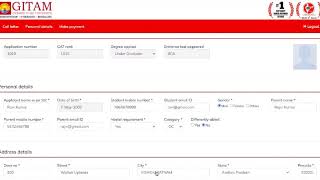 GITAM  Online Admission Counselling Process Demo [upl. by Ainirtac]