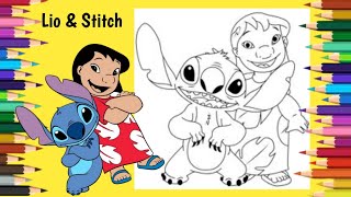 Coloring Lilo and Stitch  MagicFingersArt  kimmiTheClown [upl. by Hallie142]