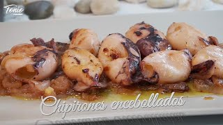 Cómo hacer los Chipirones encebollados  Deliciosos y muy fáciles de preparar [upl. by Lyrpa]