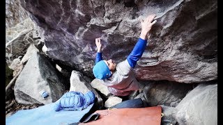 Bouldering in Cresciano  Franks Wild Years La Pioche  Vantrip VII [upl. by Lolande542]