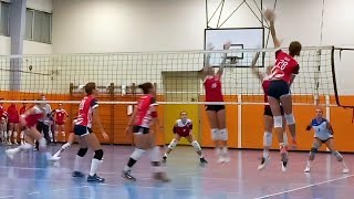 Pallavolo U18F ecc  GS Cagliero vs Pallavolo Picco Rossa [upl. by Elletnahc]