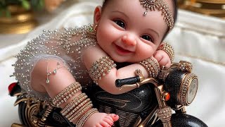 beautiful baby modeling 💕ai aifashion babymodeling runway baby cute fypviralvideo kawaii [upl. by Leatri]