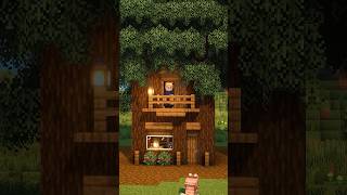 2Player Spruce Treehouse🏡 minecraft [upl. by Scales89]