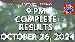 Lotto Result October 26 2024  COMPLETE LOTTO RESULTS LOTTO LIVE RESULTS [upl. by Ardied]