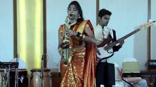 Fusion Music  composed amp performed by Saxophonist M S LAVANYA with her Band [upl. by Luelle]