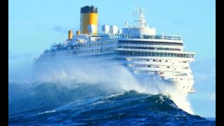 Top 10 Big Cruise Ships In Huge Storm Dangerous Waves In Hurricane [upl. by Garreth]