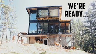 Couple Builds EPIC GLASS CONTAINER HOUSE  Custom Built Windows diy build modern [upl. by Durante]