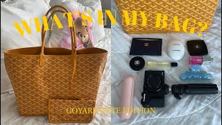 What’s in my bag  Goyard Tote Edition [upl. by Che]