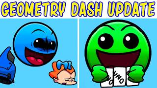 Friday Night Funkin Geometry Dash LOBOTOMY THE COMMUNITY UPDATE  FIRE IN THE HOLE  FNF Mod [upl. by Drofwarc]