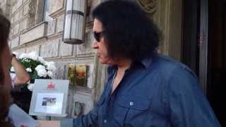 Gene Simmons KISS private and without Makeup in Berlin 12062013 [upl. by Sirhc]