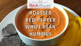 Not HoHummus Roasted Red Pepper White Bean Hummus [upl. by Lindie]