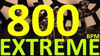 800 BPM  EXTREME  44 Drum Track  Metronome  Drum Beat [upl. by Aletha]