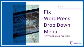 Fix Dropdown Not Working on iPad [upl. by Acire]