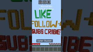 Minecraft MLG KING Water Baket minecraft popular ytshorts viral shorts [upl. by Amalbergas]