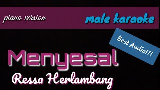 Menyesal  male karaoke  Ressa Herlambang [upl. by Alesi463]