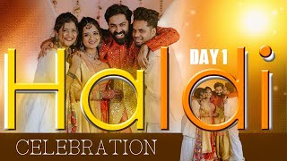 GP amp Gopz  Day 1 Haldi Celebration  Kukku amp Deepa  TheDKtales [upl. by Kcirrek]