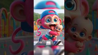 Monkey child quotFoundquot a Baby shorts feedshorts funny sounds  GamerChadPlays [upl. by Ridglea]