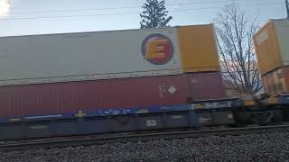 BNSF SOUTHBOUND INTERMODAL TRAIN AT LA CROSSE WI 111024 [upl. by Evonne]