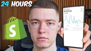 I Tried Shopify Dropshipping For 24H Realistic Results [upl. by Annairdna]