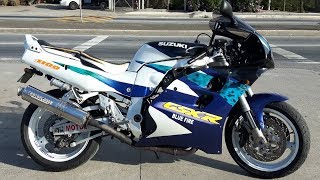 Rodolfinho da Z Testando Suzuki GsxR 1100 W [upl. by Enaillil]