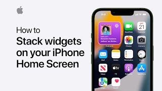 How to stack widgets on your iPhone Home Screen  Apple Support [upl. by Celia]