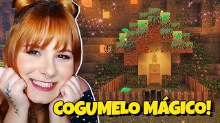 FIZ UMA CASA DE COGUMELO PARA ANIMAIS MÁGICOS  Minecraft Dragões 60 [upl. by Siger]