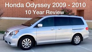 2010 Honda Odyssey Ten Year Review [upl. by Atazroglam]