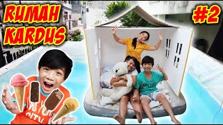 24 JAM DI RUMAH KARDUS APUNG 1 WARNA KOLAM RENANG Part 2 ES KRIM  Vlog Drama Lucu  CnX Adventurers [upl. by Louanne]