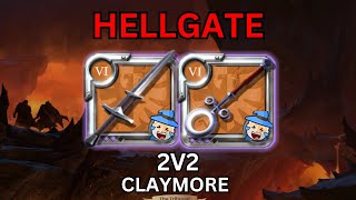 ALBION ONLINE  2V2 HELLGATES  CLAYMORE 11 [upl. by Stig]